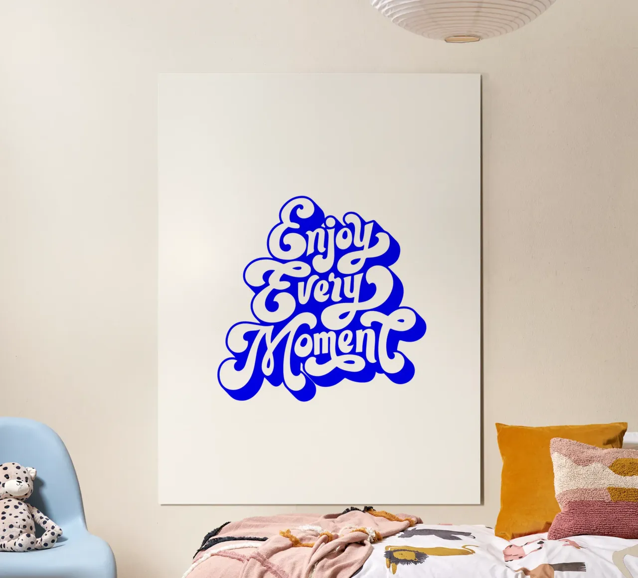 profiter de chaque instant, citation de déclaration de motivation poster avec cadre en aluminium de The True Type
