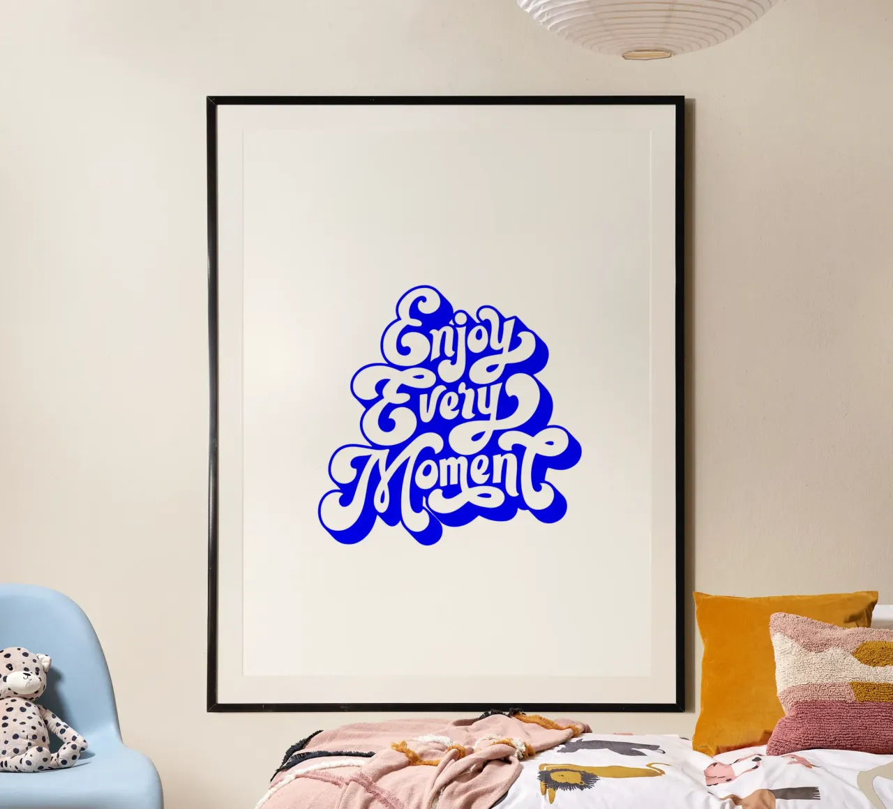 profiter de chaque instant, citation de déclaration de motivation poster avec cadre en aluminium de The True Type