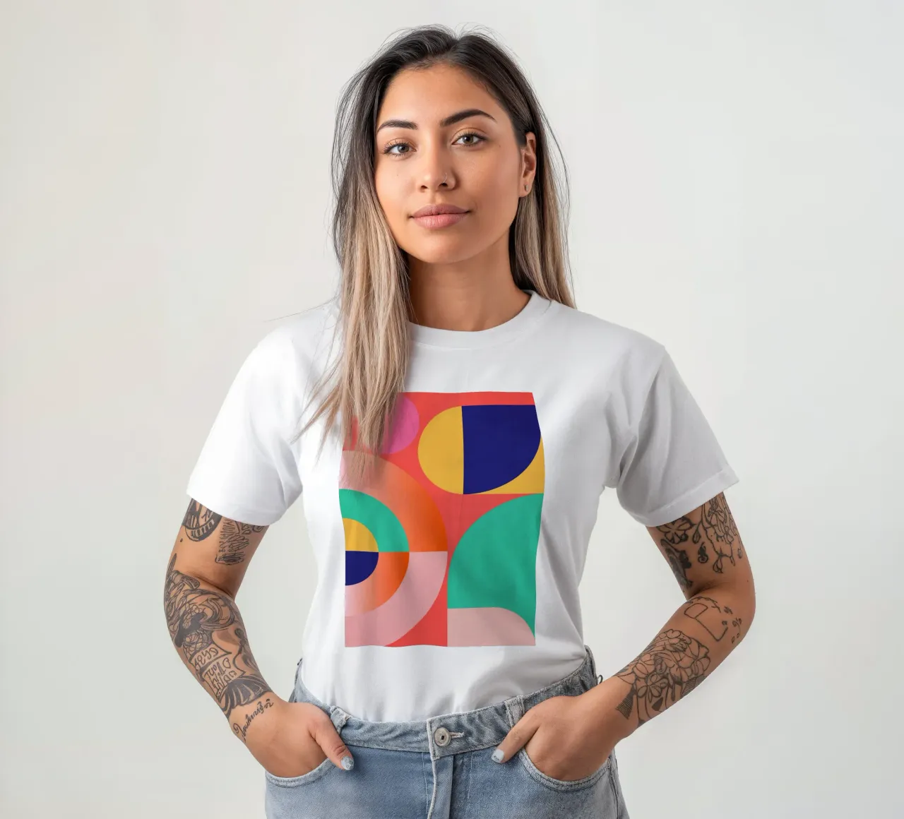 Forme geometriche astratte 218 t-shirt da Gaite