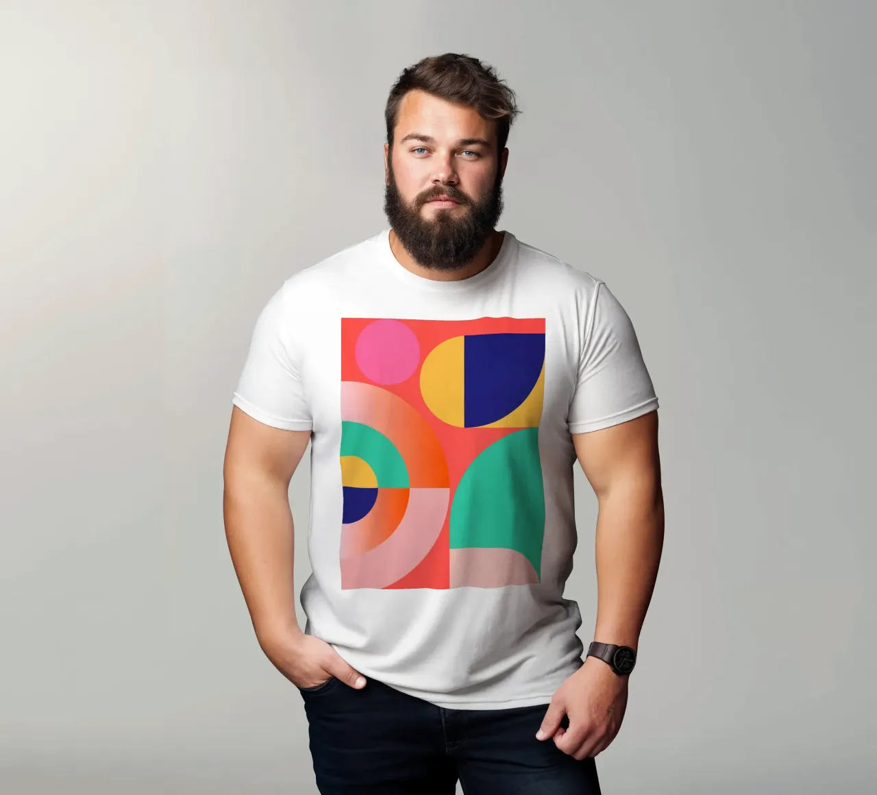 Forme geometriche astratte 218 t-shirt da Gaite