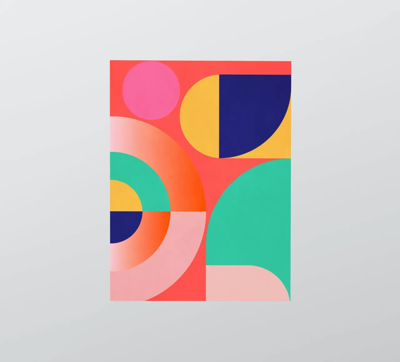 Abstract Geometric Shapes 218 sticker by Gaite