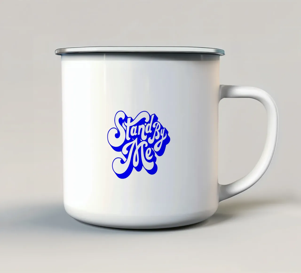 citation d'une déclaration de motivation, rester à mes côtés mug en émail de The True Type