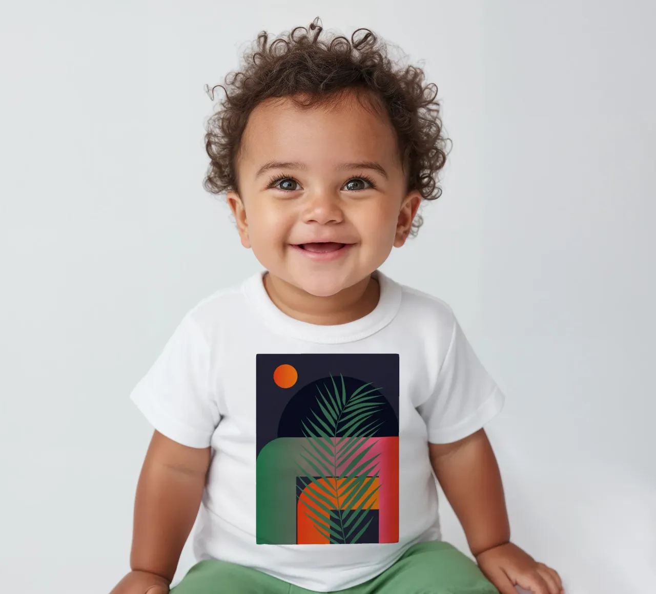 Geometria tropicale 41 maglietta neonato da Gaite