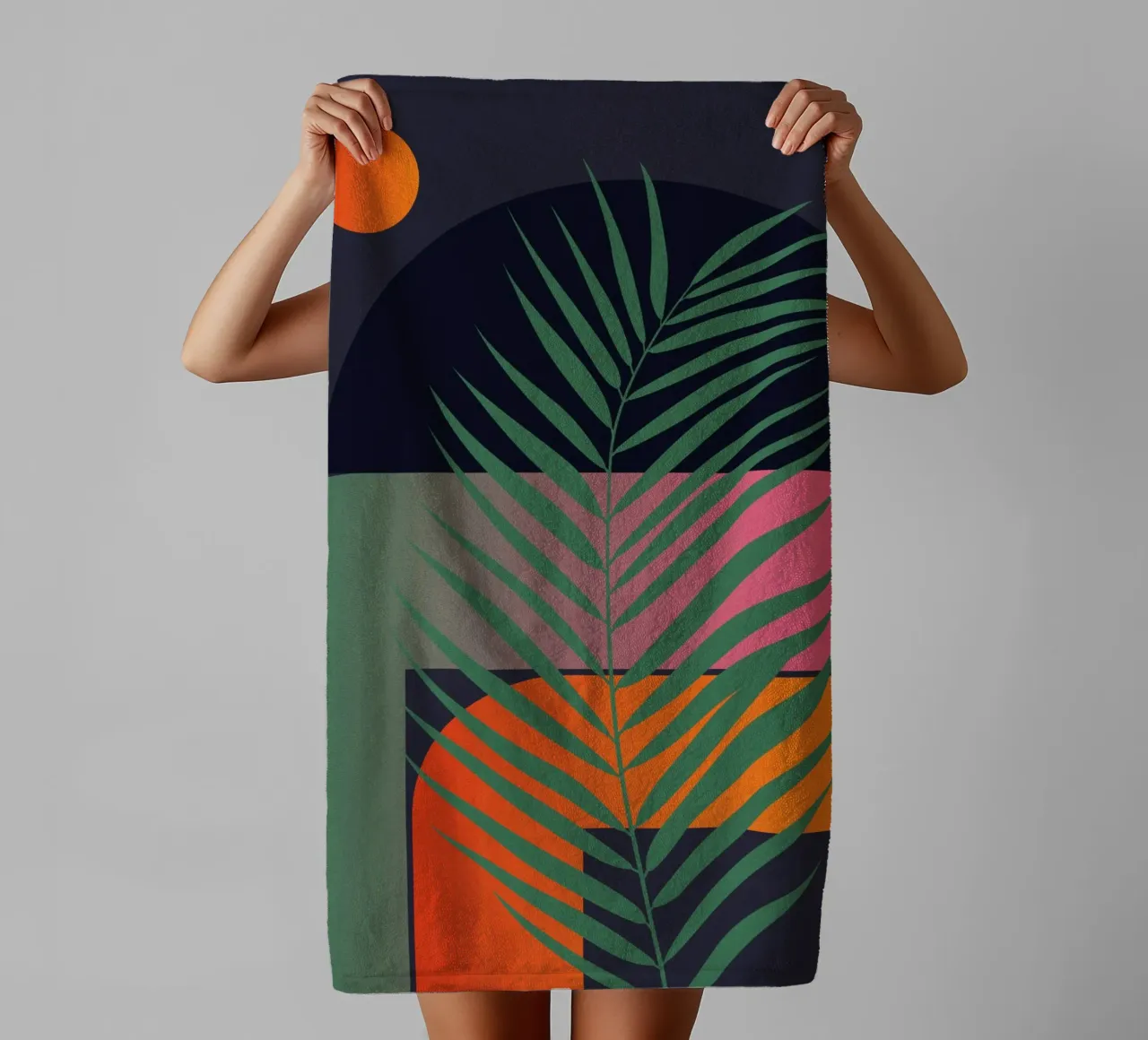 Geometria tropicale 41 asciugamano da bagno da Gaite