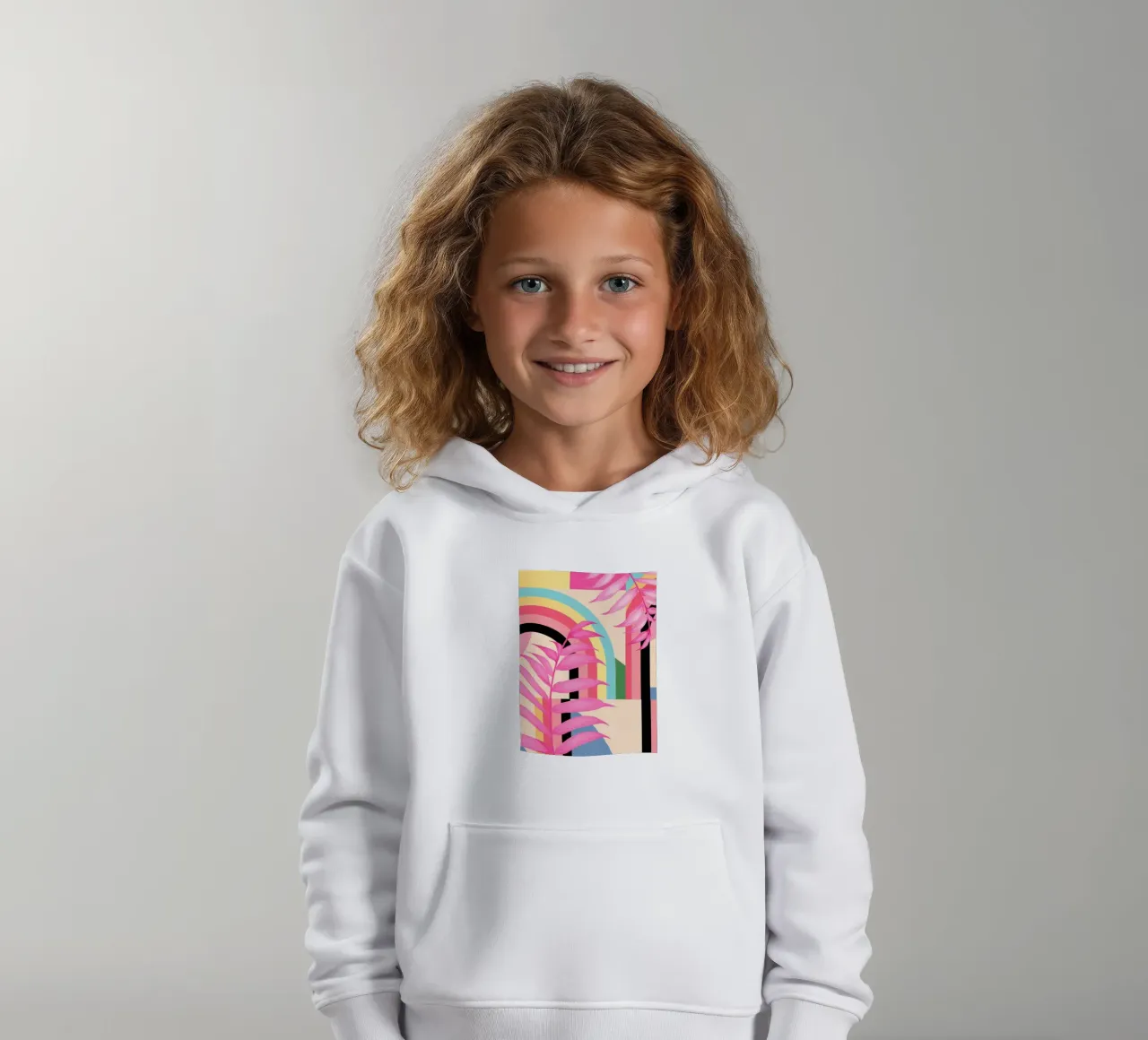 Geometria tropicale 42 felpa bambino con cappuccio da Gaite