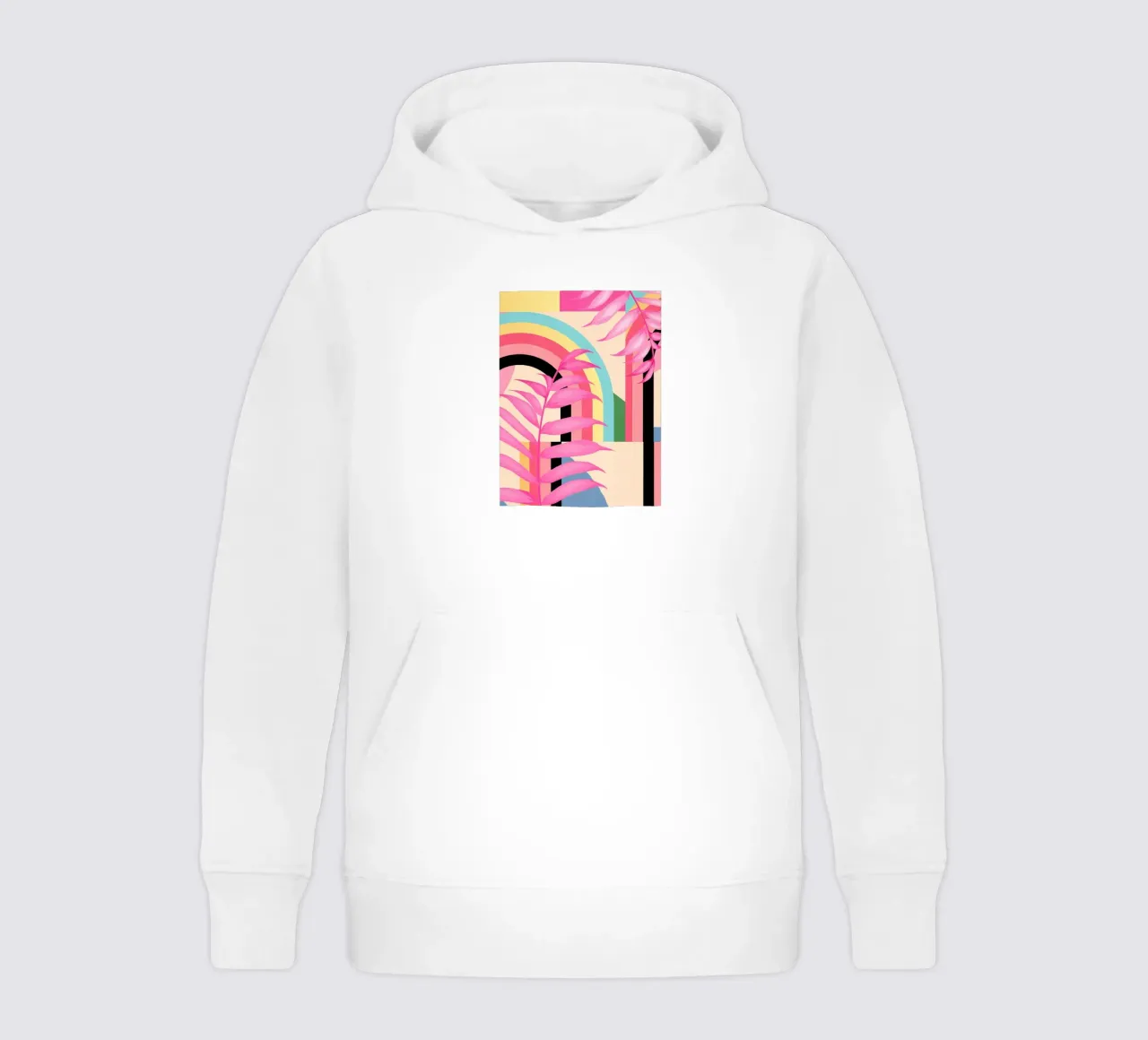 Geometria tropicale 42 felpa bambino con cappuccio da Gaite