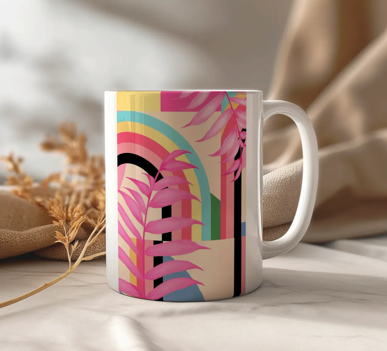 Geometria tropicale 42 tazza in ceramica da Gaite