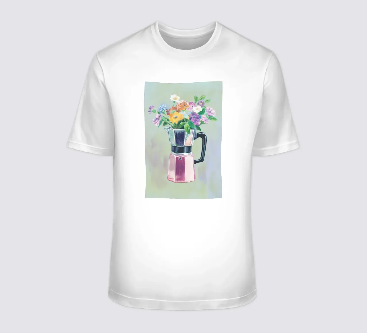 Espresso Blumenzauber t-shirt da Carinaprint