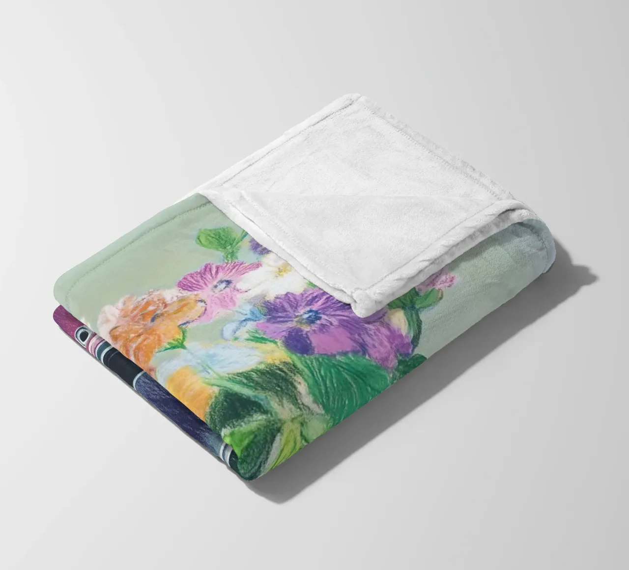 Espresso Blumenzauber coperta in pile da Carinaprint