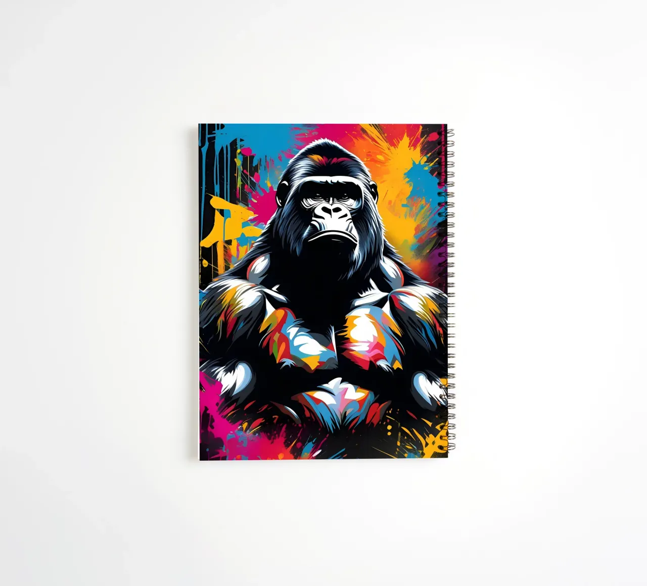 Gorilla art, graffiti spiral notebook by MakArena