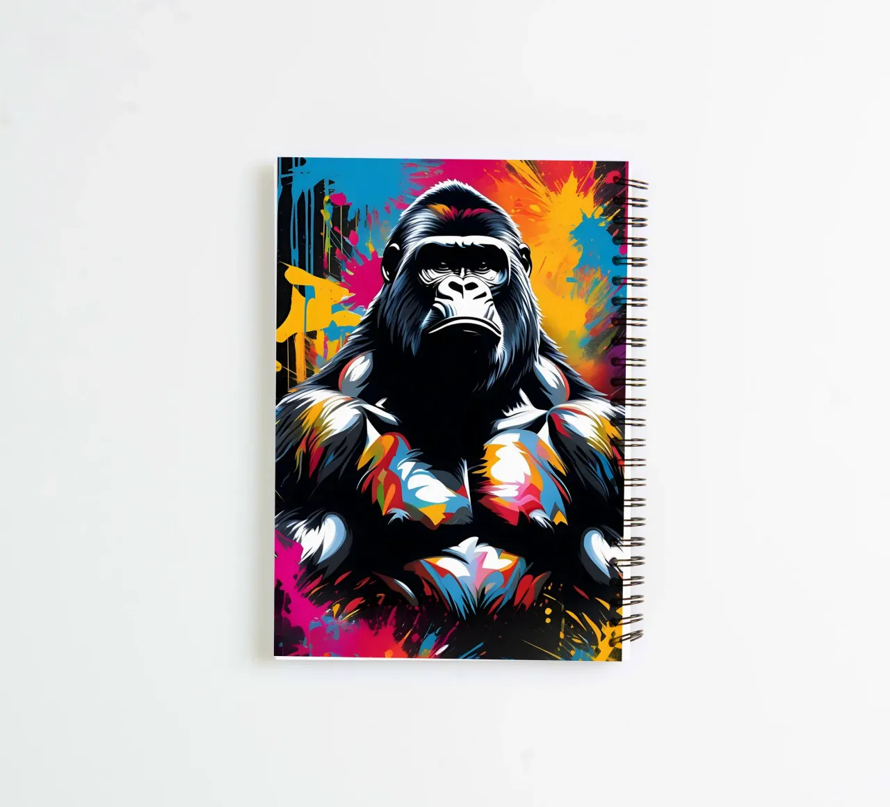 Gorilla art, graffiti spiral notebook by MakArena