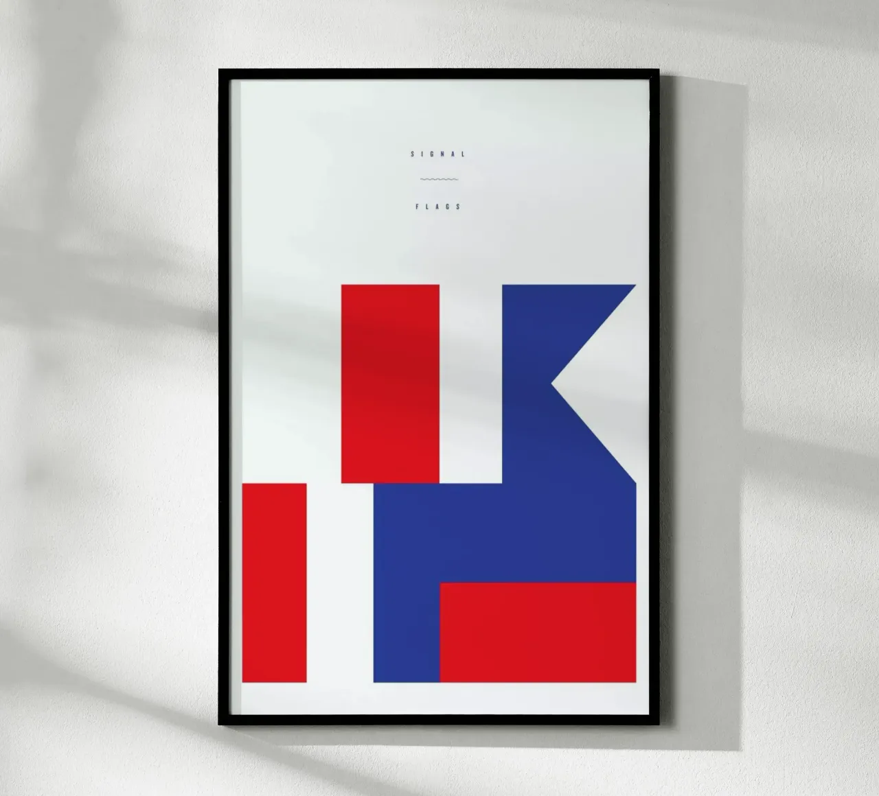 Signal Flags 3 poster con telaio in plastica da Nick Barclay