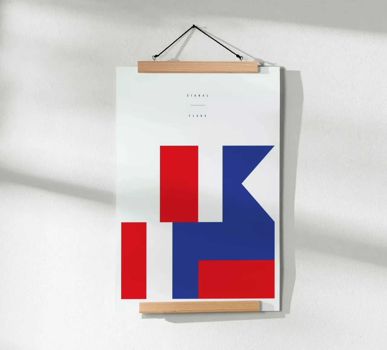 Signal Flags 3 poster con telaio in plastica da Nick Barclay