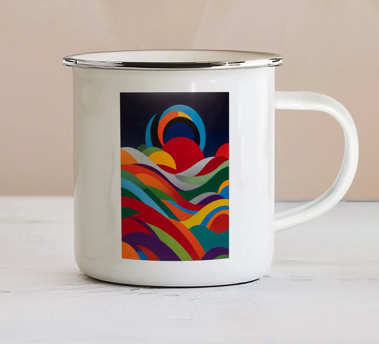 Seriale flessibile - 11 tazza in smalto da Atelier-88