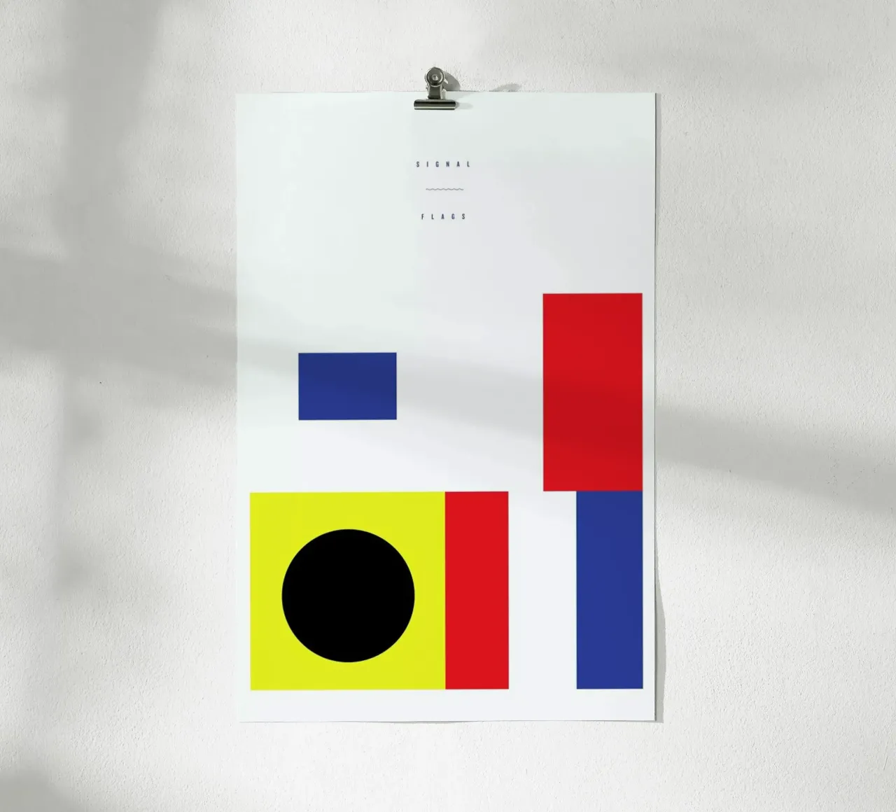 Signal Flags 4 poster con telaio in alluminio da Nick Barclay