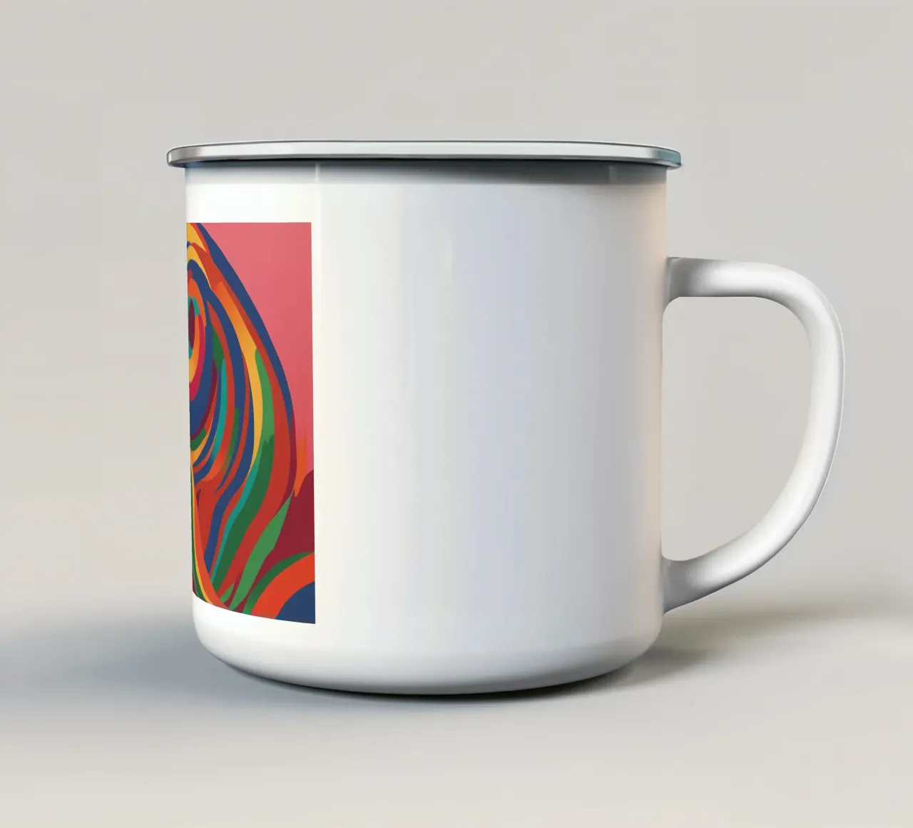 Flex Serial - 14 enamel mug by Atelier-88