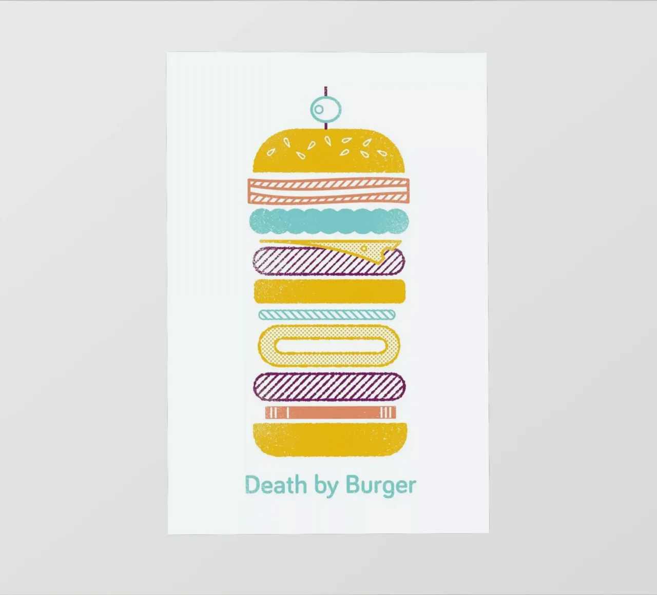 Burger telo in pvc da Chris Wharton