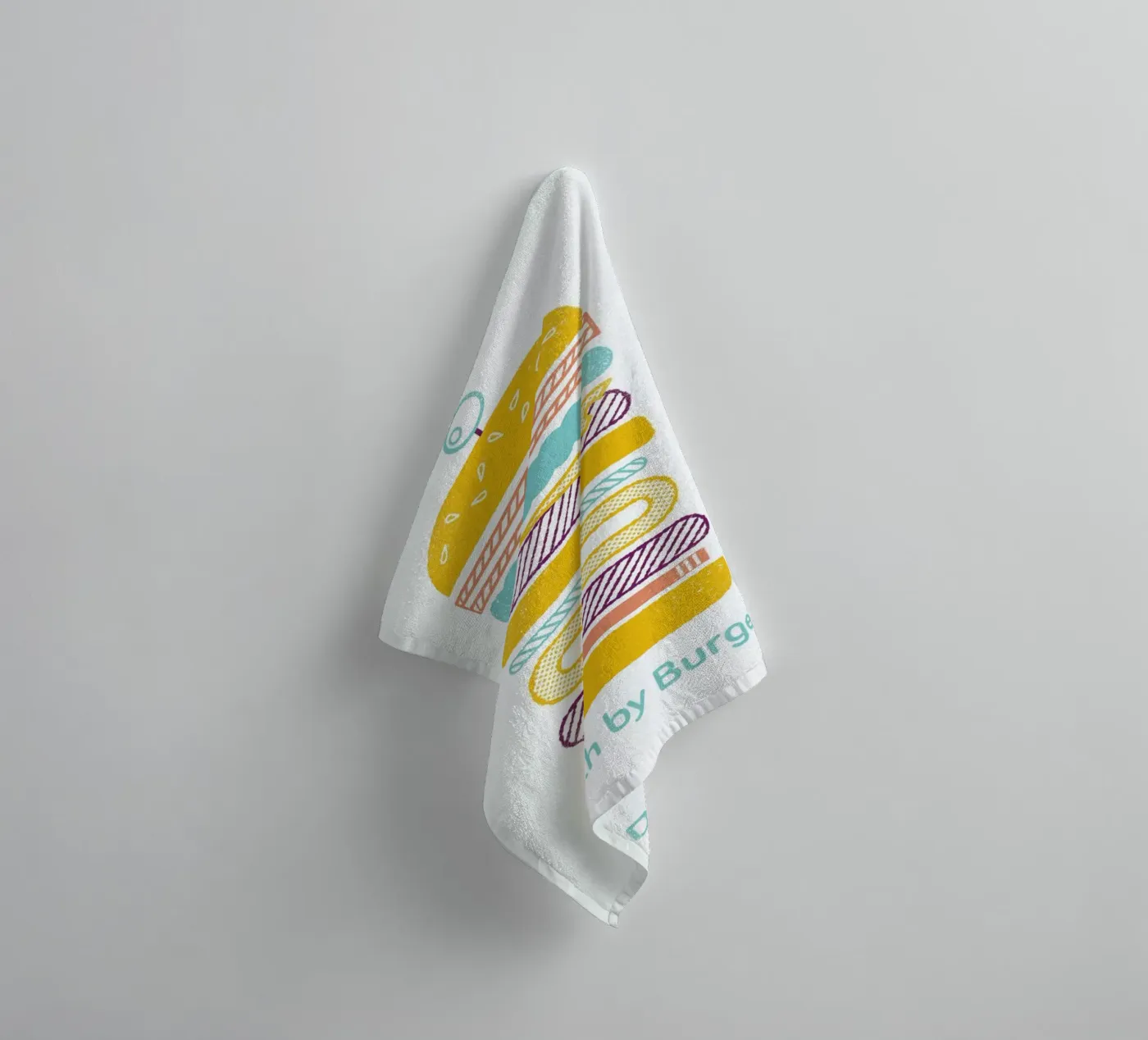 Burger badhanddoek van Chris Wharton