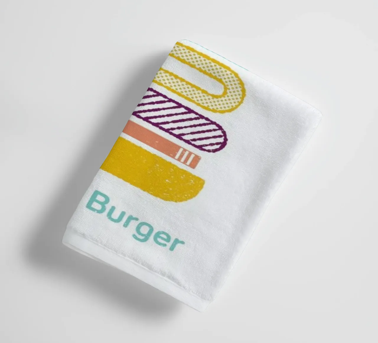 Burger asciugamano da bagno da Chris Wharton