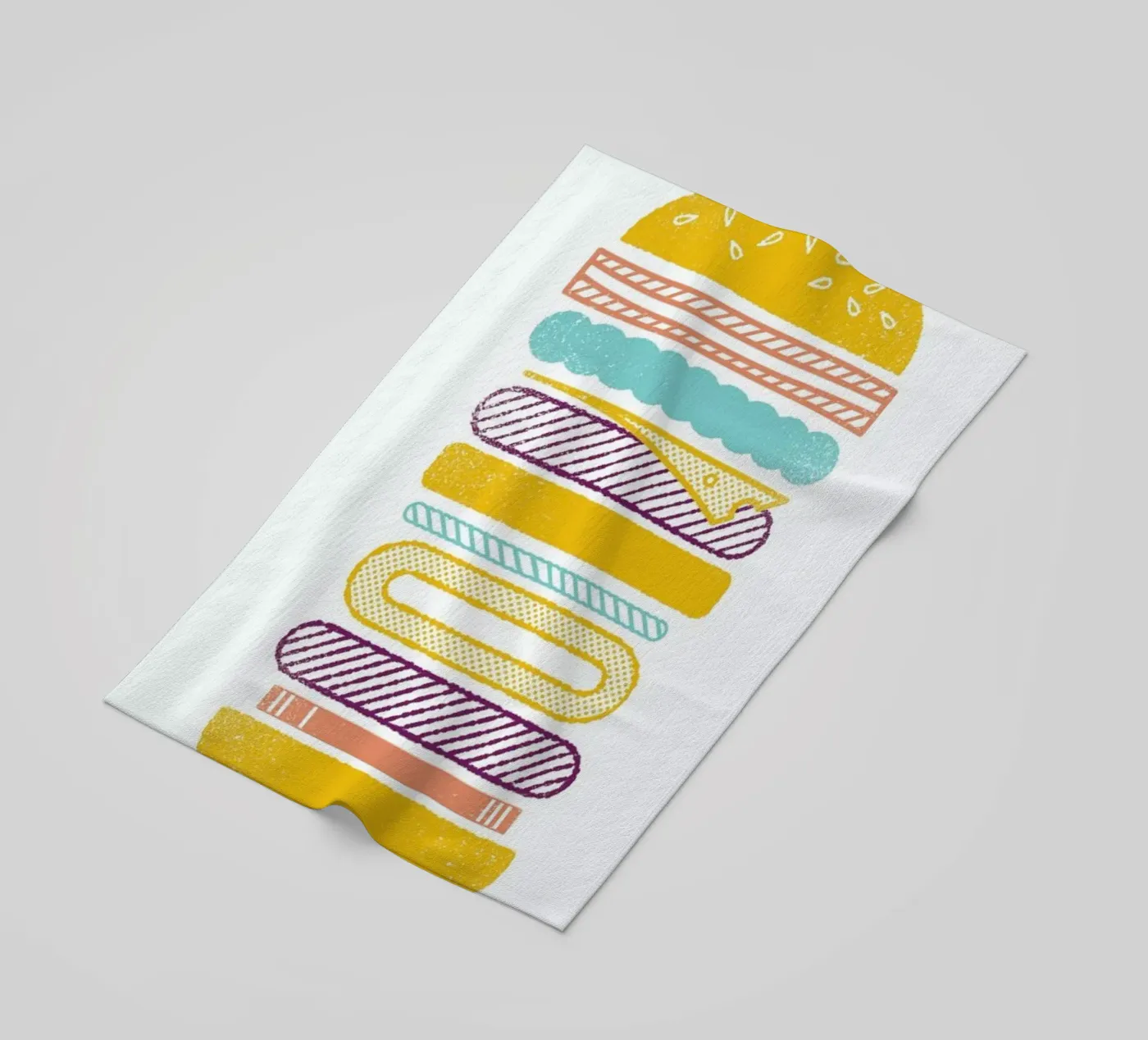 Burger beach towel by Chris Wharton