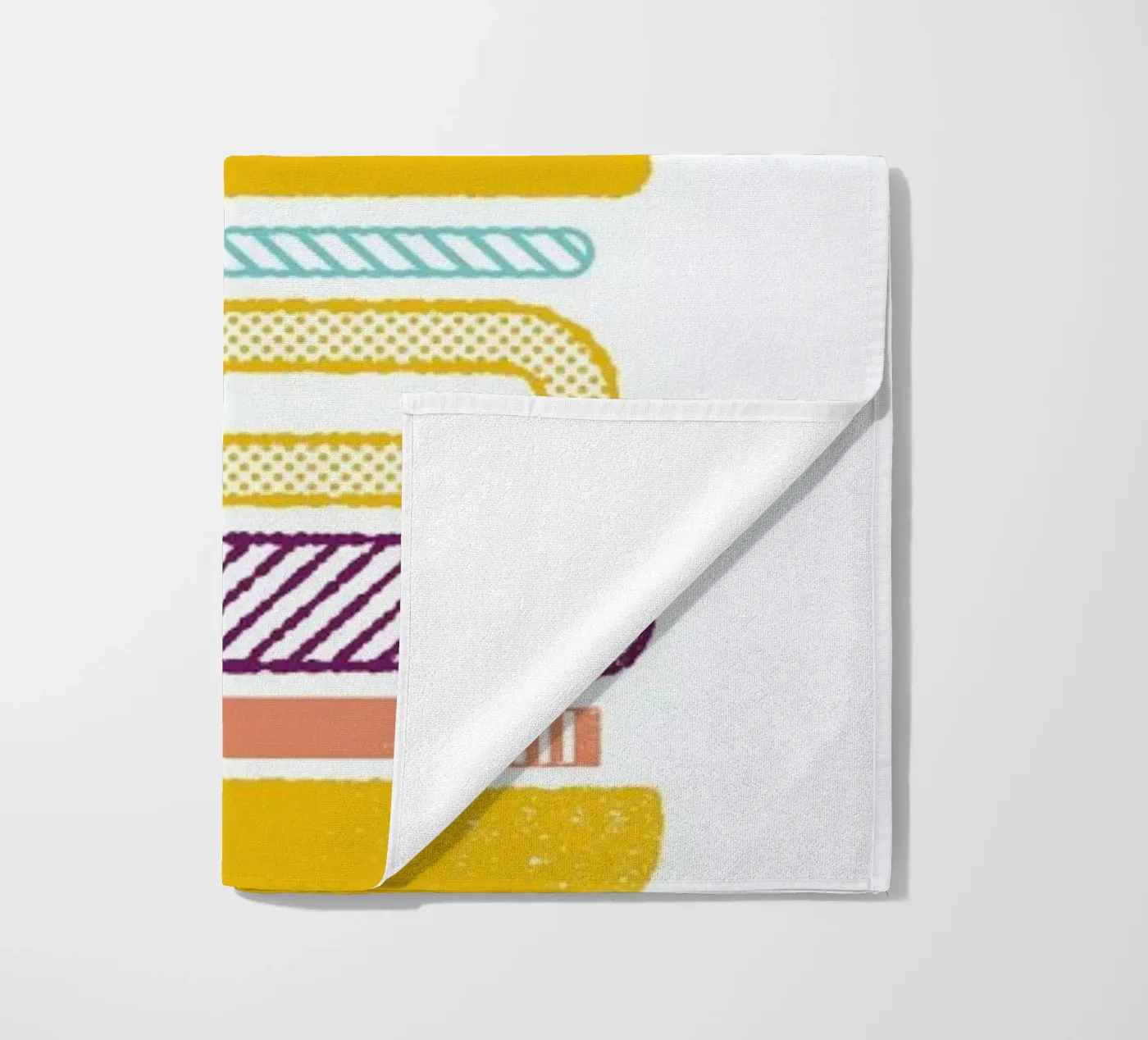 Burger beach towel by Chris Wharton