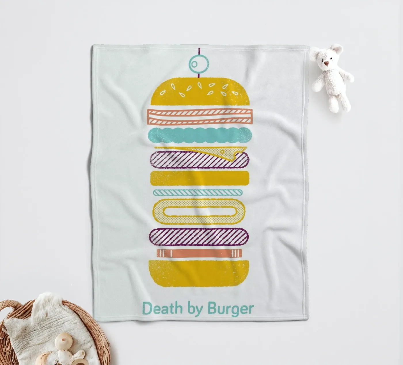 Burger Fleecedecke von Chris Wharton