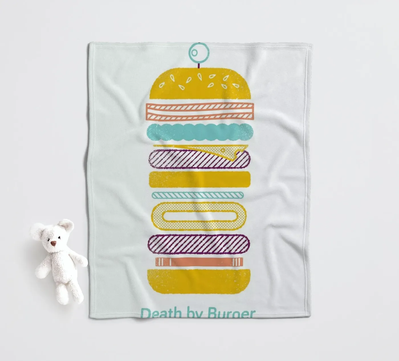 Burger Fleecedecke von Chris Wharton