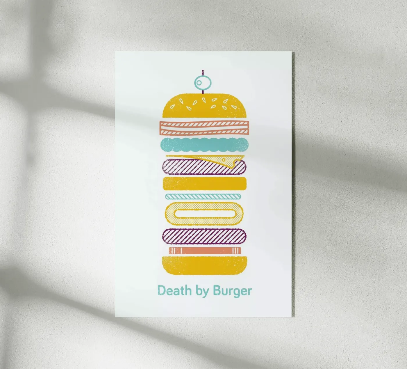 Burger plexiglas de Chris Wharton