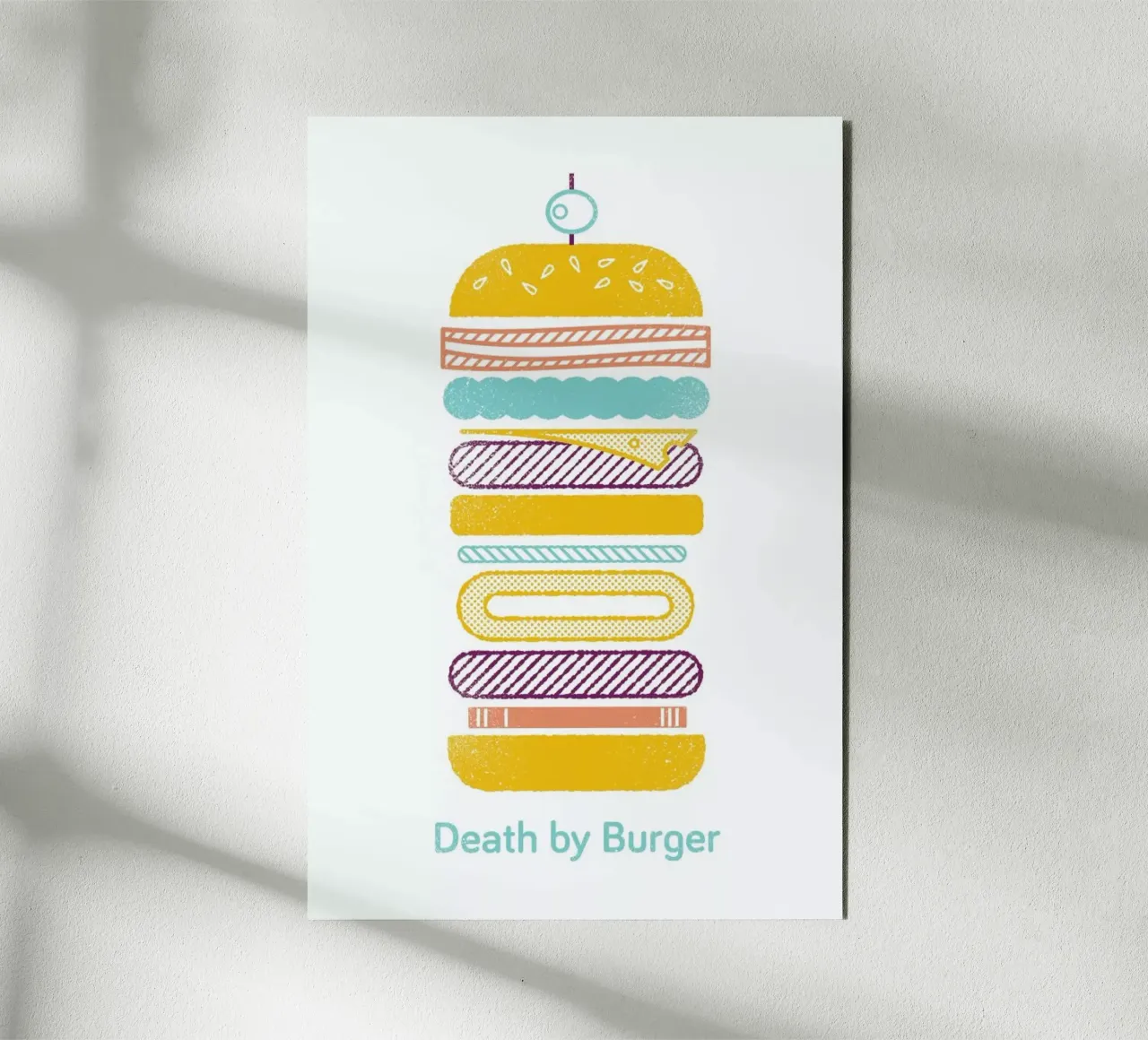 Burger alluminio dibond da Chris Wharton