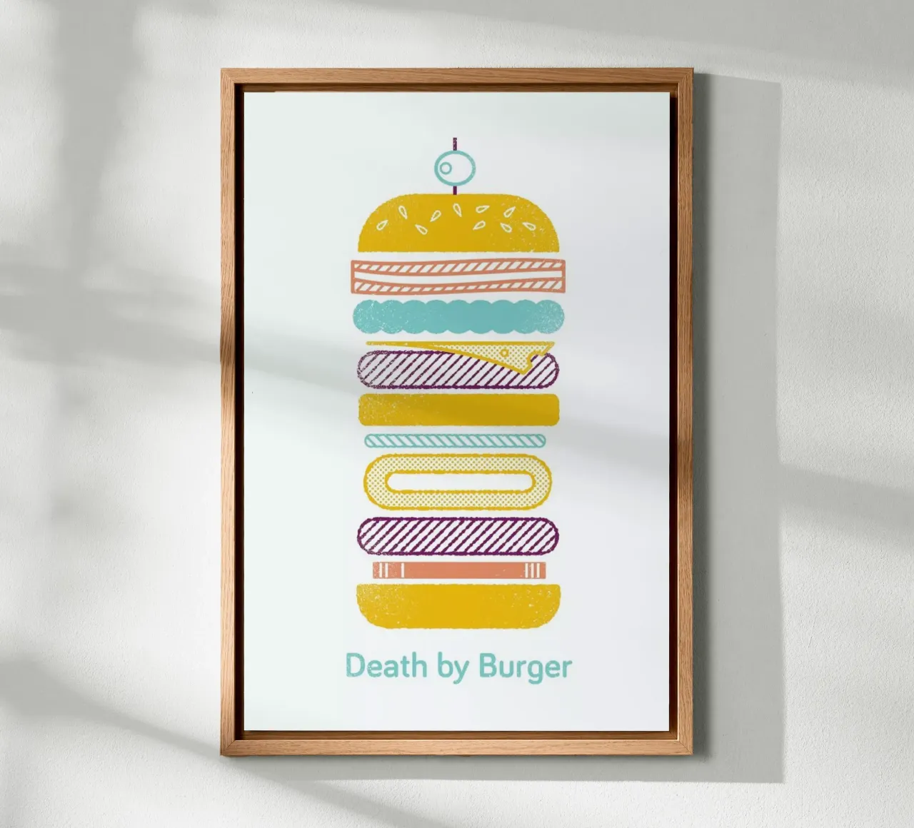 Burger canvas by Chris Wharton