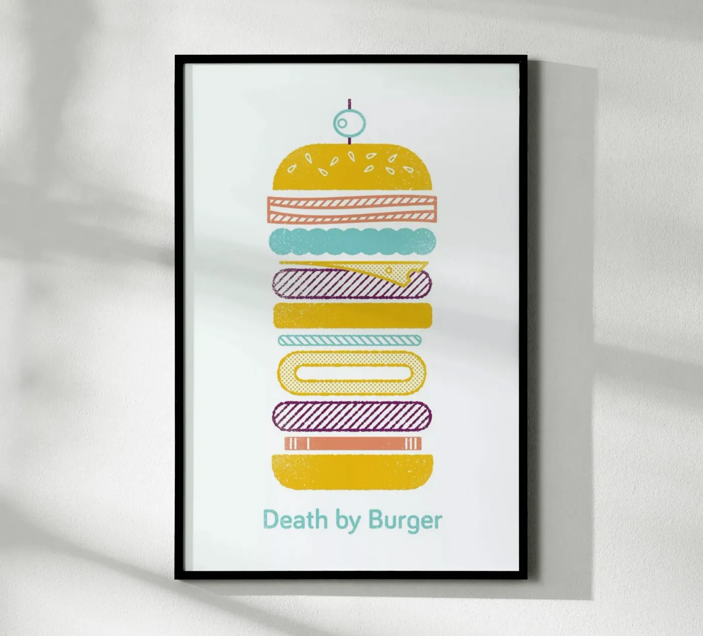 Burger Poster von Chris Wharton