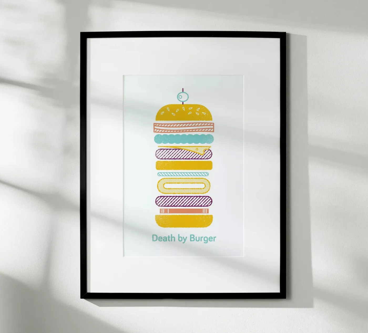 Burger Poster von Chris Wharton