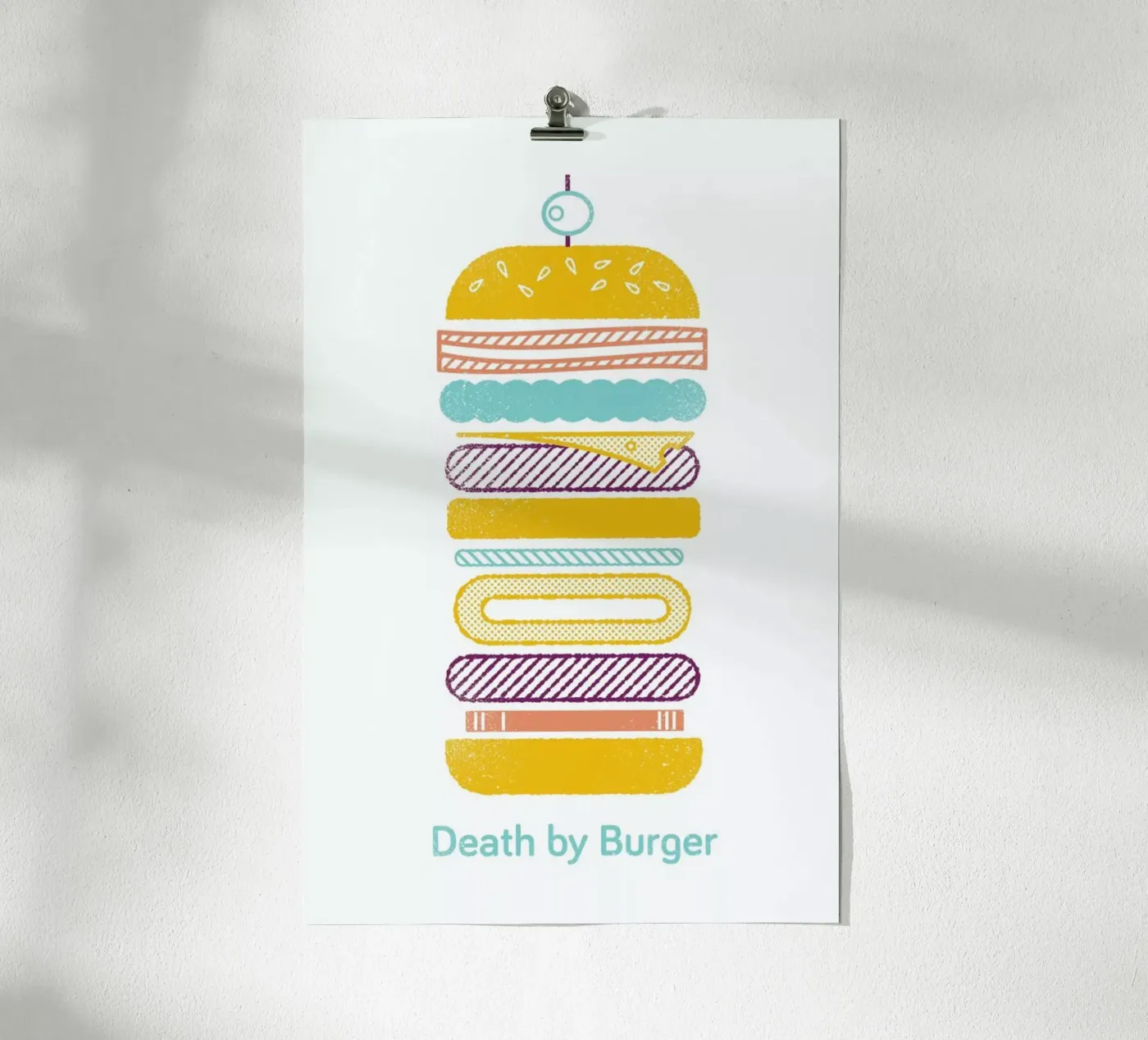 Burger Poster von Chris Wharton