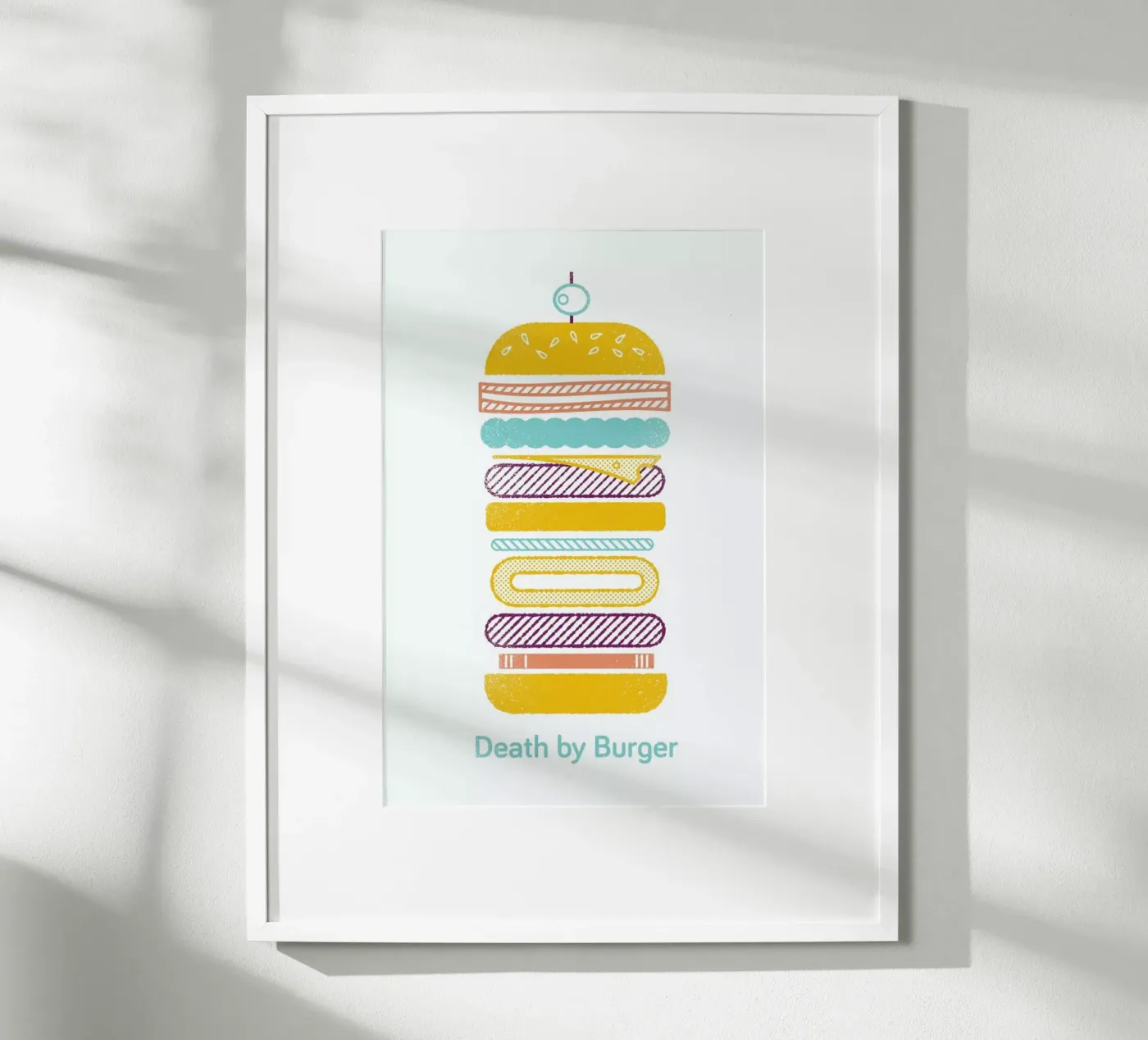 Burger Poster von Chris Wharton
