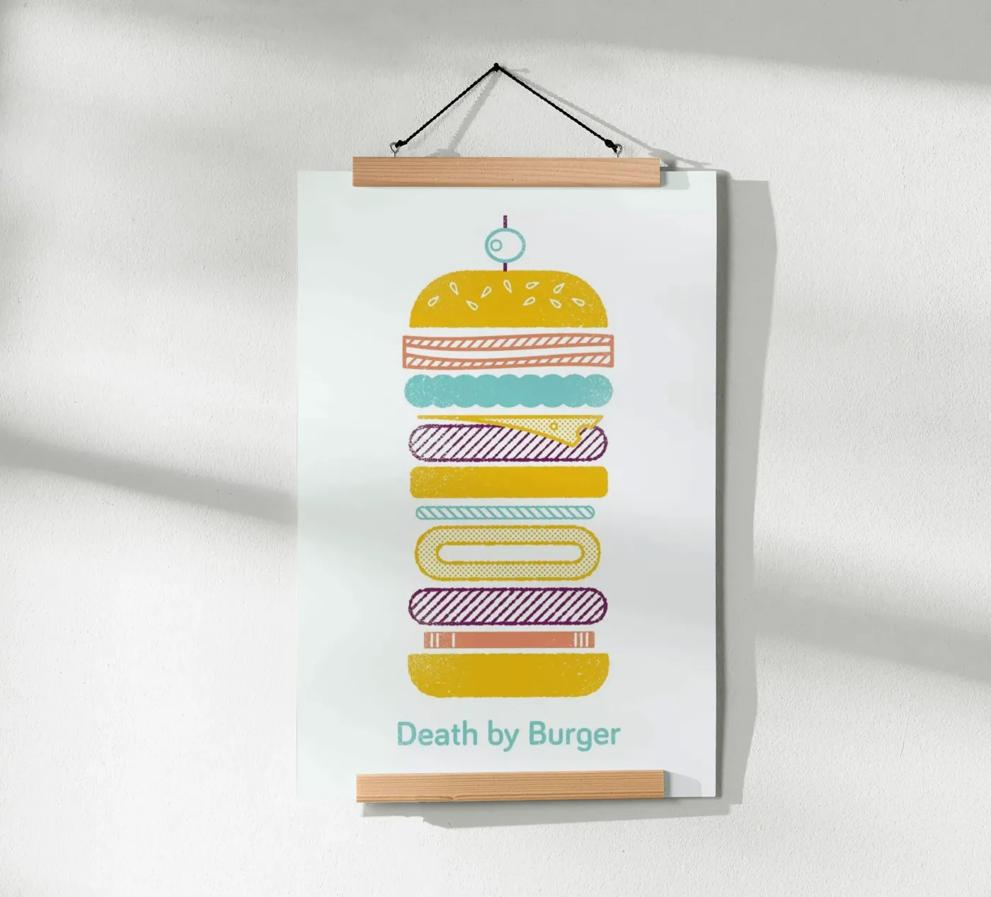 Burger Poster von Chris Wharton