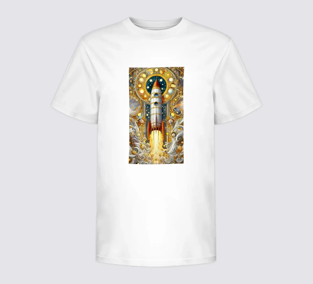 Rocket t-shirt bambini da Art-Nouveau-Dsg