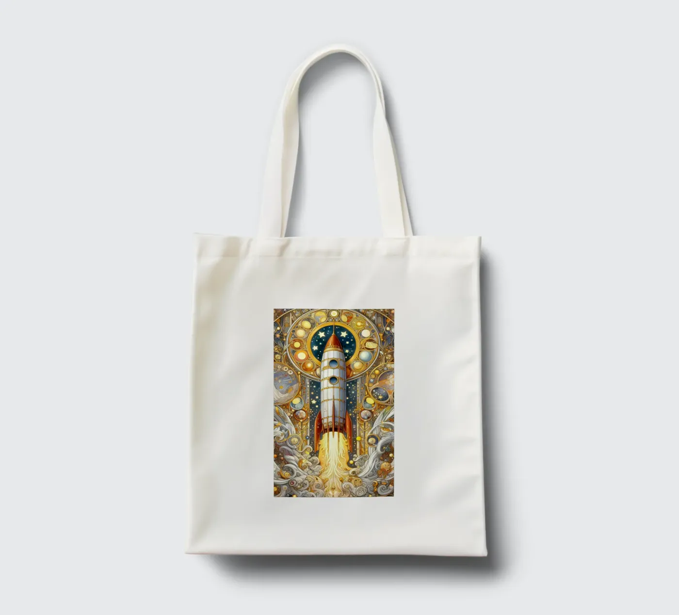 Rocket tote bag by Art-Nouveau-Dsg