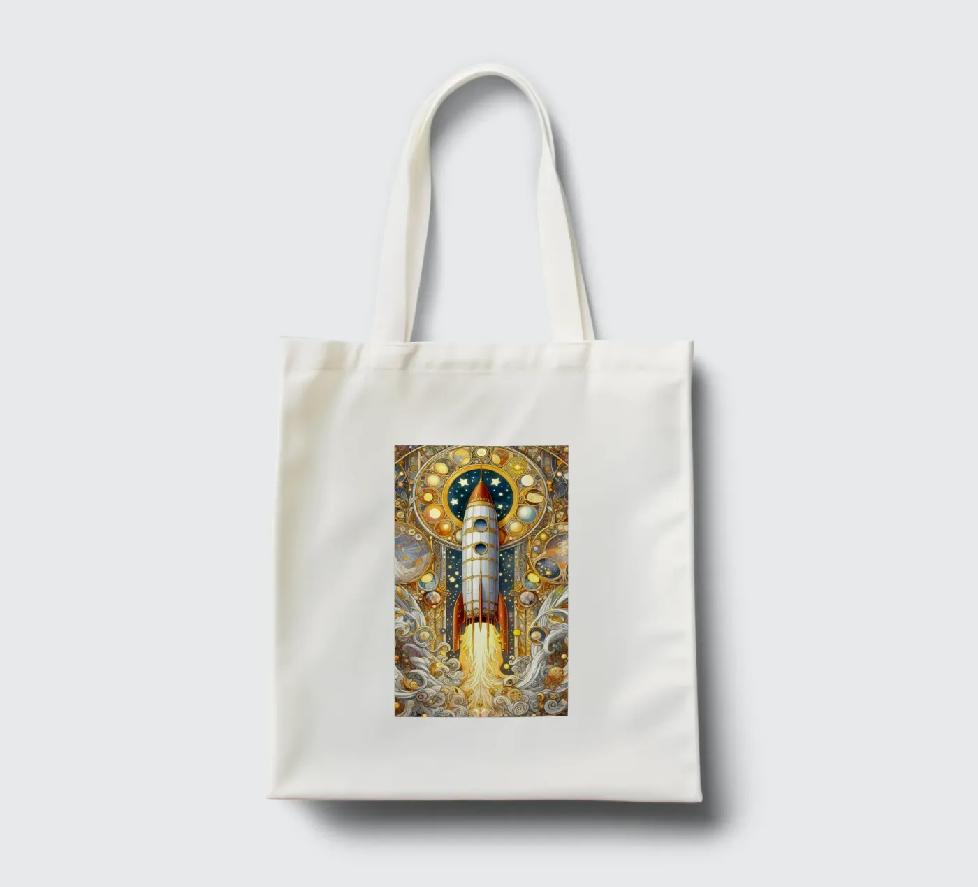 Rocket tote bag by Art-Nouveau-Dsg