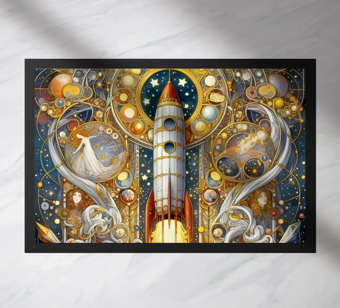 Rocket deurmat van Art-Nouveau-Dsg