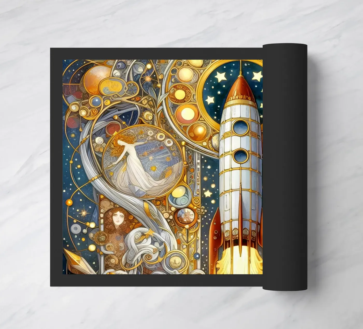 Raket deurmat van Art-Nouveau-Dsg