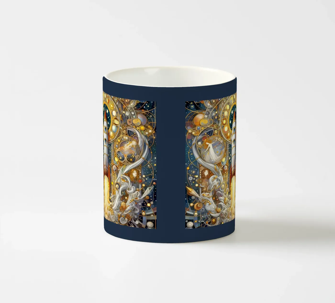 Rocket tazza in ceramica da Art-Nouveau-Dsg
