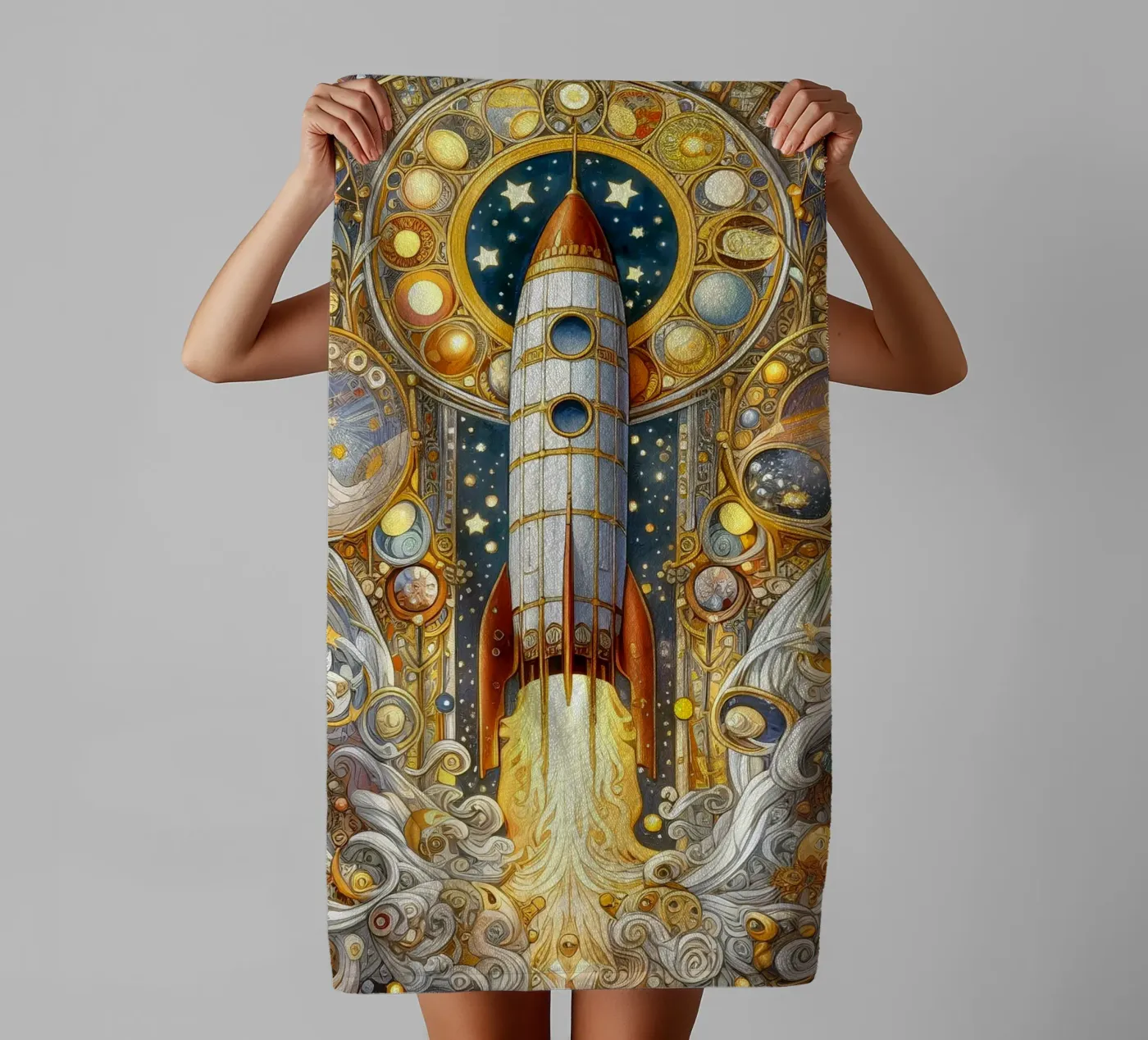 Rocket asciugamano da bagno da Art-Nouveau-Dsg
