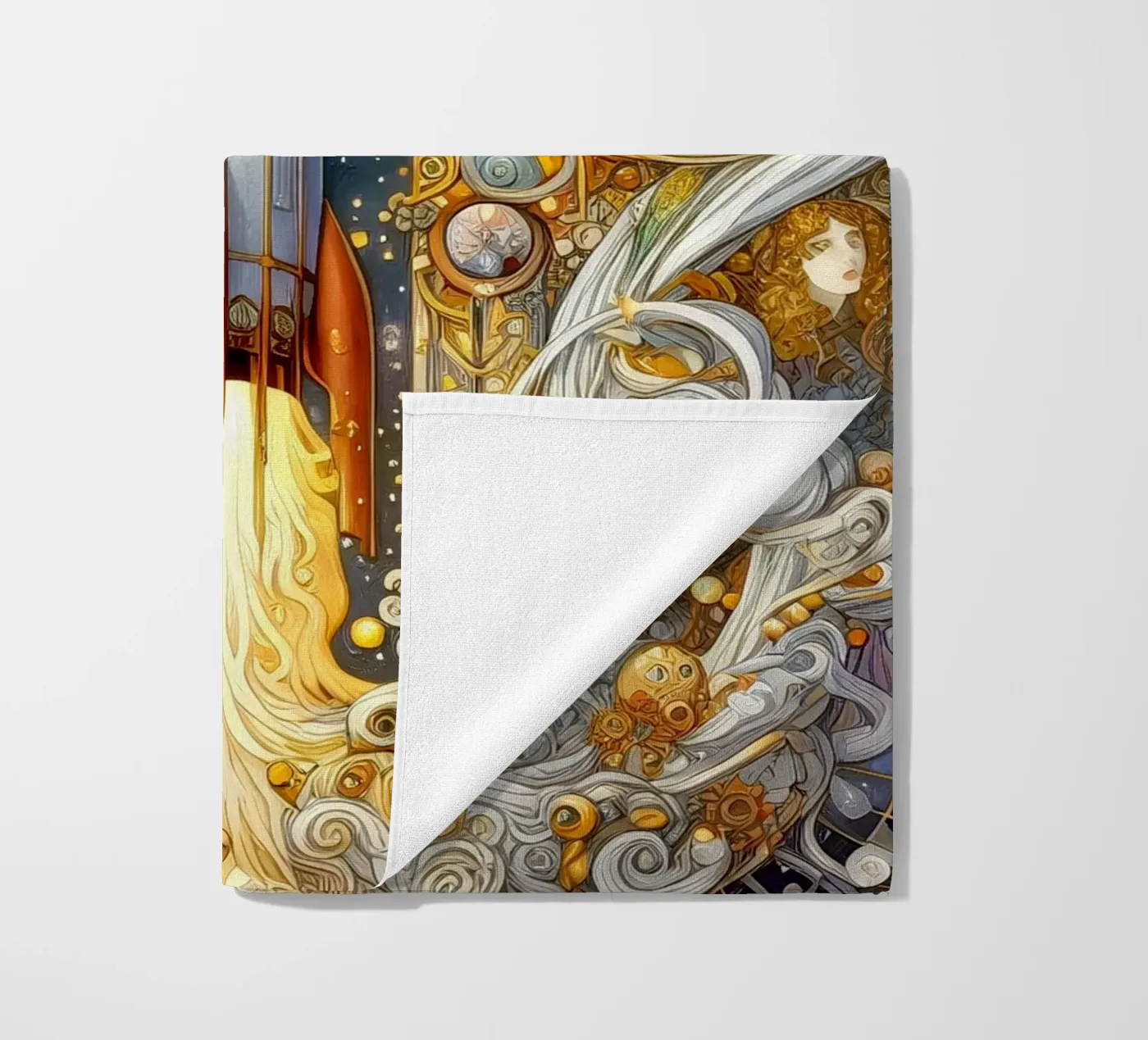 Rocket beach towel by Art-Nouveau-Dsg