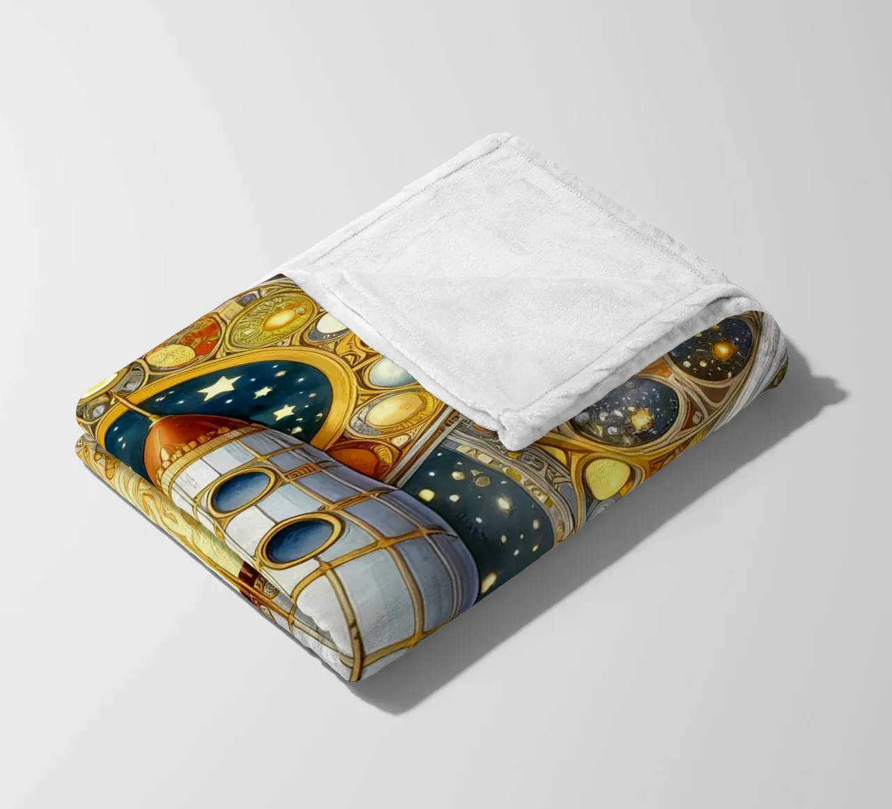 Rocket Fleecedecke von Art-Nouveau-Dsg