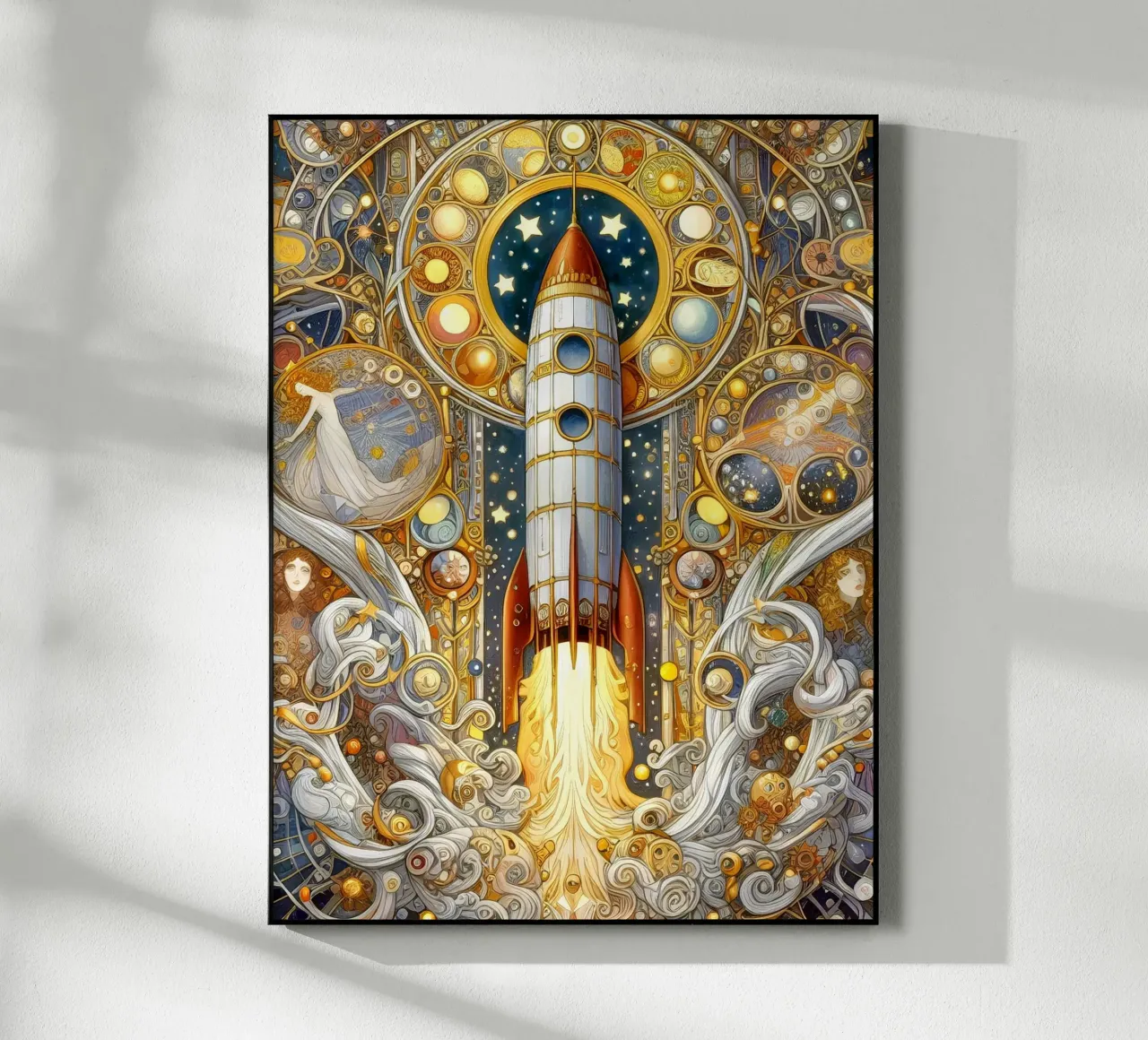 Razzo plexiglass da Art-Nouveau-Dsg