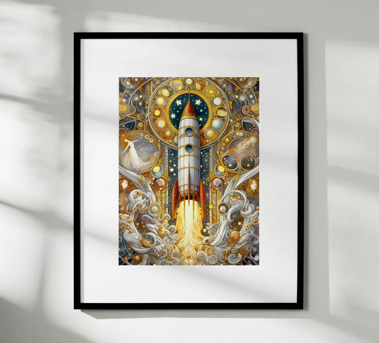 Razzo carta hahnemühle da Art-Nouveau-Dsg