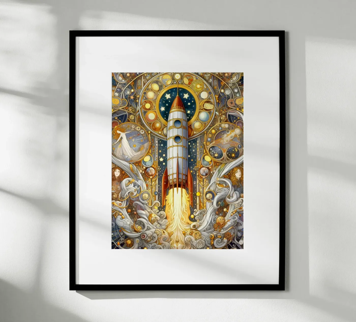 Rocket Poster von Art-Nouveau-Dsg