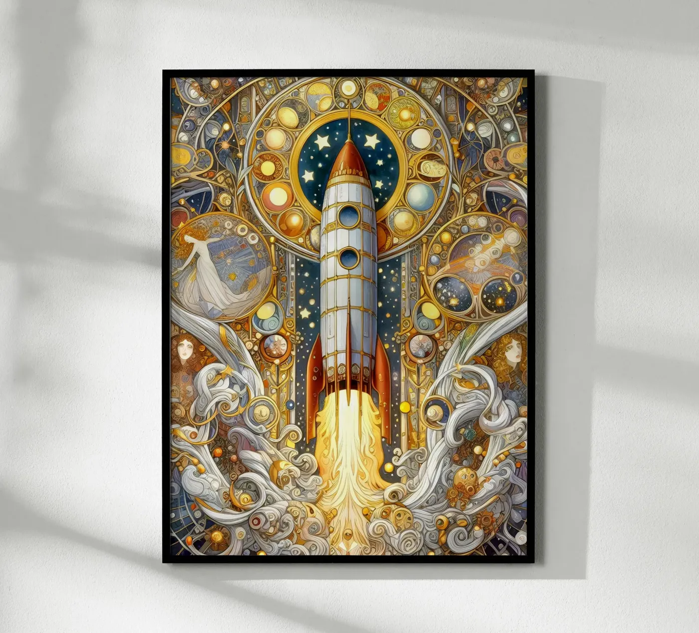 Rocket Poster von Art-Nouveau-Dsg