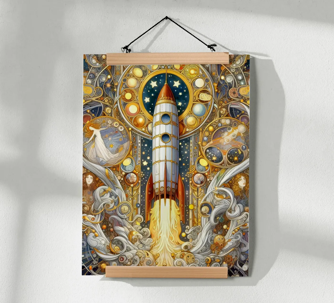 Rocket Poster von Art-Nouveau-Dsg