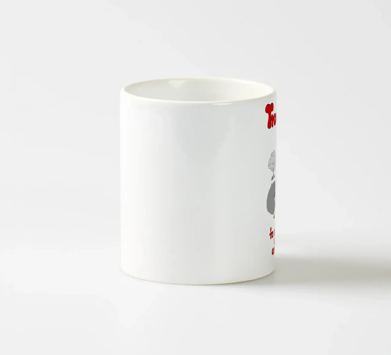 "True Love is to pull the other out of his mess" tazza in ceramica da Pferdemädchen